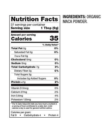 BetterBody Foods Organic Maca Powder 12 oz - Non-GMO, Gluten-Free - Buy Online on GoSupps.com