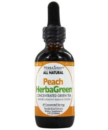 Herbasway Herbagreen Tea Peach 2oz 2 Pack