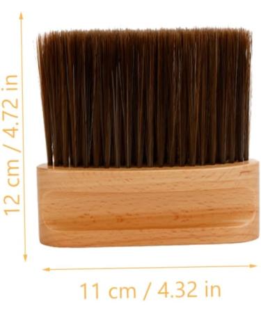 Ipetboom Neck Brush Duster for Cleaning Nail Cleaner Brush Neck Cleaning Brush Neck Duster Bristles Hair Cleaning Brush Broken Hair Removal Brush Duster Brush Soft Fur Beech 12X11X2CM As Shown - Buy Online on GoSupps.com