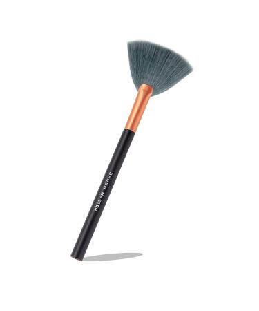 Fan Makeup Brush For Highlighter Blush Flutty&Powder Cosmetic Tool w/Long Handle& Anti-shedding Hairs Bronzer Brush