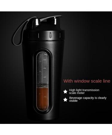 melairo Bouteilles Shaker pour M Langes de Prot Ines Le Shaker Prot Ines en Acier Inoxydable Ne Reste Pas Froid/Chaud Tasses Shaker en M Tal Fen Tre Visible-A - Buy Online on GoSupps.com