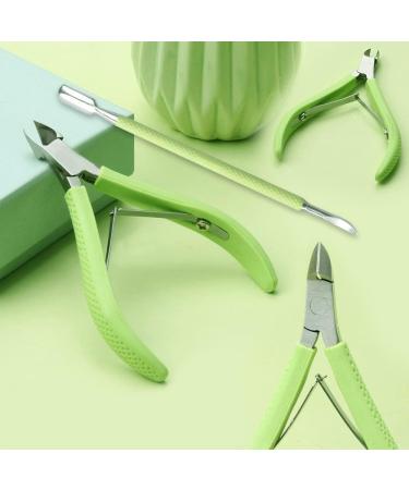 2 Pcs Set Cuticle Nippers Stainless Steel Cuticle Remover Professional Stainless Steel Cuticle Trimmer Cuticle Nipper for Trim Tough Cuticles Dead Skin and Hangnails - Buy Online on GoSupps.com