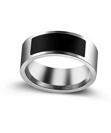 Black Size 6 NFC Waterproof Smart Ring - Multifunctional & Intelligent Wearable Tech - Buy Online on GoSupps.com