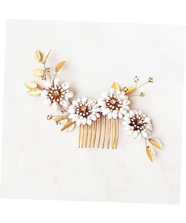 Housoutil Rhinestone Hair Side Comb Hair Rhinestones Bridal Hair Clip Rhinestone Bridal Side Combs Floral Vintage Hair Bridal Shower Headpiece Hair Pin Bride Wedding Crystal Flower - Buy Online on GoSupps.com