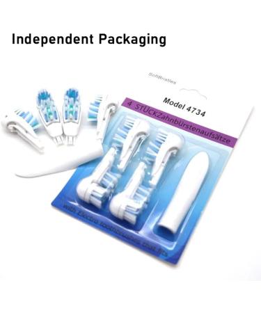 Sensitive Replacement Toothbrush Heads for Oral-B Cross Action Power - Compatible with Rotating Powerhead - Crisscross Bristles - White - Buy Online on GoSupps.com