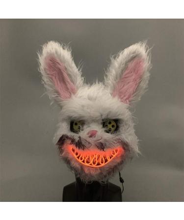 Sunisfa Halloween Cosplay Masks Light Up Rabbit Scary Masks Costume for Festivals Parties Props - Buy Online on GoSupps.com