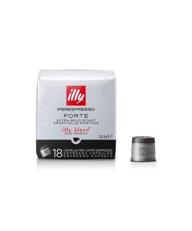 ANTICO CAFFE' NOVECENTO Illy Iperespresso Forte 100% Arabica - 1 x 18 Capsules for Espresso Coffee (120g)