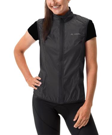 Vaude Matera Air Women's Cycling Vest | Ultra-Light Water-Repellent Windproof | Reflective Racing Bike Apparel - Black - Buy Online on GoSupps.com