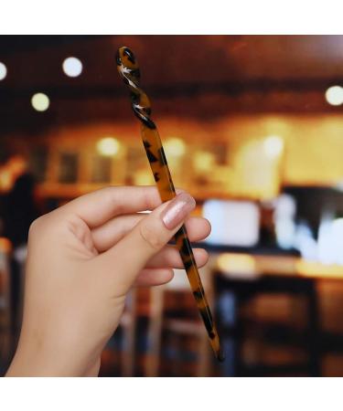 Hair Needles for Long Hair - Acetate Chicken Sticks & Vintage Chinese Stylers | 4-Piece Set for Women & Girls | 17cm Hair Clips - Buy Online on GoSupps.com