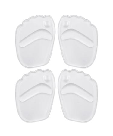 Medium -footed cushion - midfoot support ergonomic feet insole 2 pairs breathable - soft foot cushions comfortable midfoot insoles for high heels boots sneakers sandals Qarido 2 pairs transparent