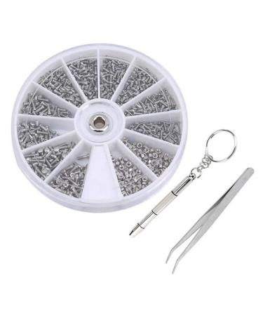 wemee Glasses Repair Kit Frameless Sunglasses Nose Holder Clock Screwdriver Nut Tool Family Repair Tool Combination