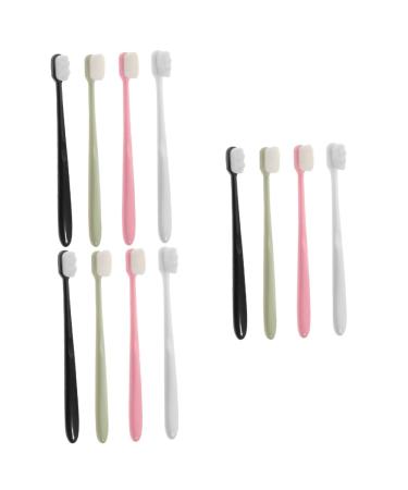 Minkissy 12 pcs soft toothbrush sensitive gum bristles extra soft natural bristles aesthetic toothbrush soft travel toothbrushes for adult camping travel clean pp