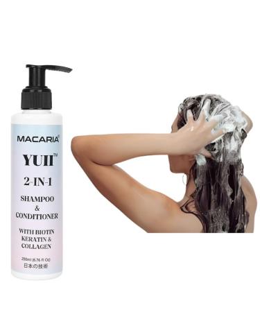 Macaria Herabl Pvt Ltd Yuii Keratin Shampoo With Conditioner for oily hair