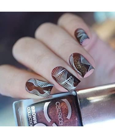 Alexnailart Line Geometry Nail Stamping Plate Set (GE005) - Nail Art Tools - Buy Online on GoSupps.com