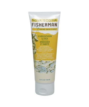 Hand and Body Cream Naturally Moisturizing Vegan Friendly with Nova Scotia Sea Kelp No Artificial Ingredients Plant-Based Body Care (Seabuckthorn and Shea 3.4 oz.) Seabuckthorn & Shea 3.38 Fl Oz (Pack of 1)