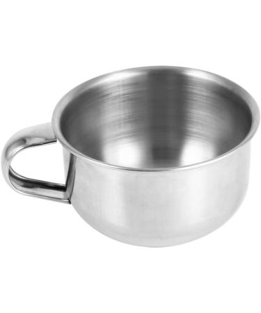 Hspemo Stainless Steel Shaving Cup for Men | Durable 13x9x5 Metal Bowl for Razor Cleaning & Shaving Soap - Buy Online on GoSupps.com
