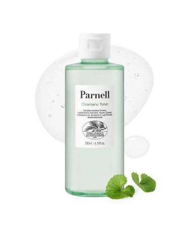 Parnell Cicamanu Toner - Centella Asiatica Ceramide LHA PHA Soothing and Moisturizing for Sensitive and Dry Skin (6.76 Fl Oz / 200ml)