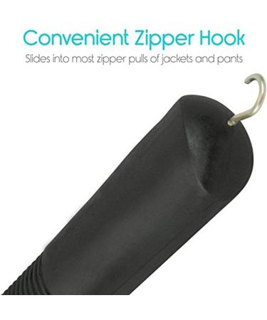 2 x Button Hooks & Zipper Dressing Aid | Arthritis Assistance Set - Black | Shop Internationally - Buy Online on GoSupps.com