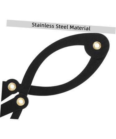 Healeved 4pcs Eyebrow Ruler Stainless Steel Eyebrow Positioning Ruler Eyebrow Measuring Rulers Curve Scale 16.3x5.3cmx4pcs Blackx4pcs - Buy Online on GoSupps.com