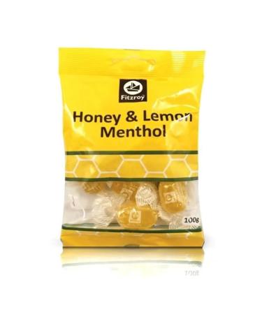 Fitzroy Hony & Lemon Menthol 100g Box of 12-Fd