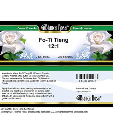 Buy Fo-Ti Tieng 12:1 Cream (2 oz) - Premium Herbal Supplement for Hair & Skin | International Shipping Available - Buy Online on GoSupps.com