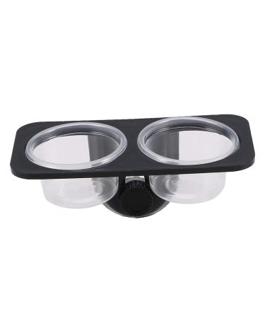POPETPOP Gecko Feeder Ledge-Small Gecko Food Cups Reptile Feeder for Reptiles Food and Water Feeding(Screw Type) Size 1