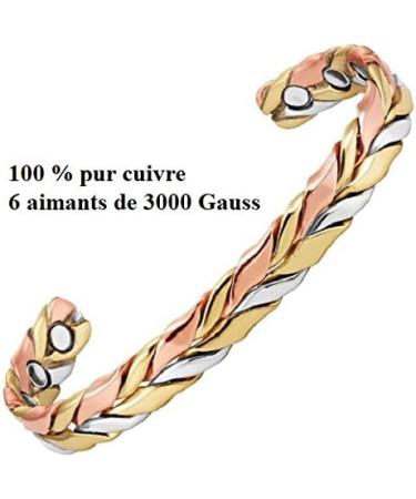 Magnetic Copper Bracelet with Sheerazade Magnet - Arthritis & Pain Relief Therapy for Women - Energy Boost & Magnetic Field Benefits - Buy Online on GoSupps.com