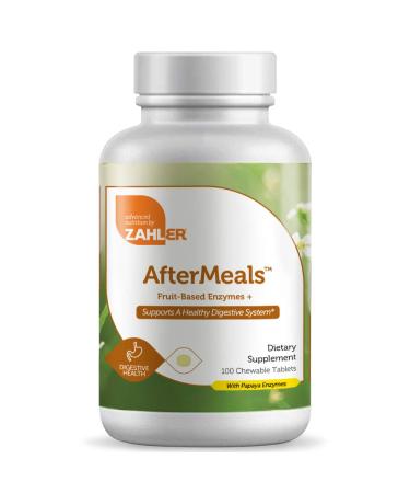 Zahler AfterMeals Effective Antiacid and Digestive Aid 100 Chewable Tablets