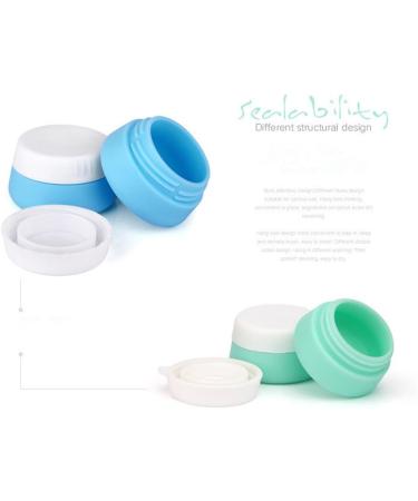 Pure Vie 20ml Silicone Cosmetic Cream Containers Set - Travel Bottles with Sealed Lids (Pack of 3) - International Shipping - Buy Online on GoSupps.com