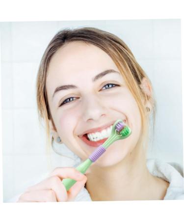 Cucufa Three-Page Sensory Toothbrush for Autism | Green Tongue Coating Brush for Kids & Adults - Buy Online on GoSupps.com