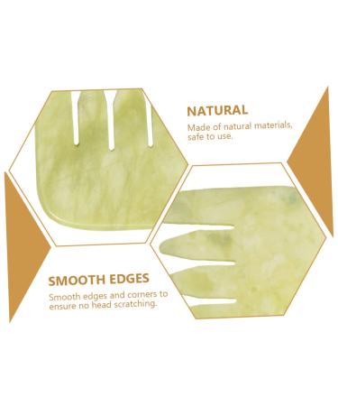 Frcolor Handmade Scalp Massage Comb | Wide Tooth Anti-Hair Loss Gua Sha Tools for Healthy Hair - Buy Online on GoSupps.com