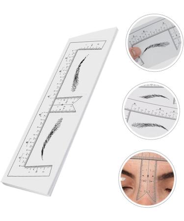 Gogogmee 10pcs Eyebrow Design Ruler Tool Brow Makeup Supplies Eyebrow Guide Stencil Measuring Ruler Make up - Buy Online on GoSupps.com