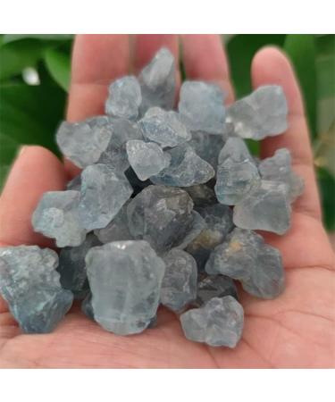 Natural Crystal Rough Natural Celestite Stone Raw Sky Blue Crystal Gemstones Specimen Fish Tank Decoration Crystal (Size : 500g) - Buy Online on GoSupps.com