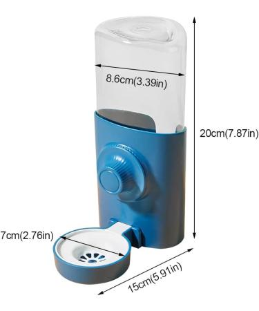 Rabbit Water Bottle 600ml/21oz Guinea Pig Water Bottle Non Drip Rabbit Water Feeder Free Standing Small Animal Water Bottle for Dog Cat Guinea Pig Rabbit Hamster and the Other Small Animals(Blue) - Buy Online on GoSupps.com