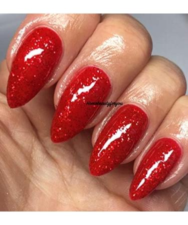 Bluesky Nail Gel Polish RED SANTAS RED DREAM Sparkly Christmas Red UV LED Soak Off - Buy Online on GoSupps.com