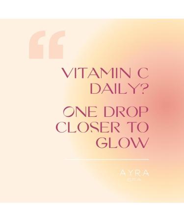AYRA SPA Vitamin C Serum with Ferulic Acid & Hyaluronic Acid Packed with Vitamins & Antioxidants Firming Moisturizing & Brightening VEGAN and 99 Natural COSMOS certified - Buy Online on GoSupps.com