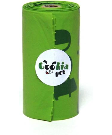 GookiaPet 240 Biodegradable Compostable Dog Poop Bags | ASTM D6400 & EN13432 Certified | Vegetable Corn Starch Based | 240 Count - Buy Online on GoSupps.com