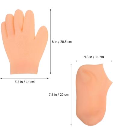 Beaupretty Moisturizing Gloves and Socks Moisturizing Hand Gloves Moisturizing spa Socks for Repairing and Softening Dry Cracked Feet - Buy Online on GoSupps.com
