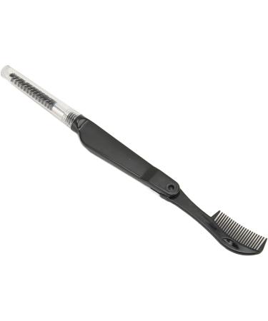 Verdant Touch Double Head Eyebrow Brush Double Head Eyebrow Eyelash Comb Foldable Portable Brow Mascara Brush Women's Makeup Grooming Tool Black - Buy Online on GoSupps.com