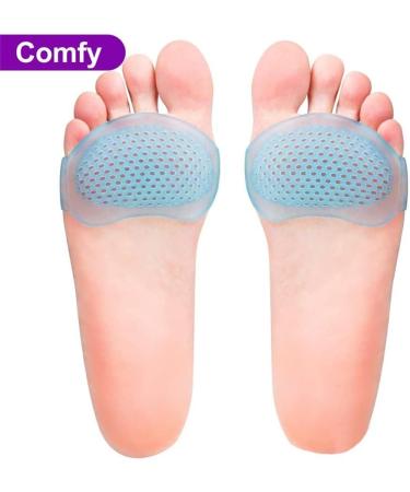 4 Pairs Blue Silicone Metatarsal Pads - Soft Gel Forefoot Cushions for Pain Relief Callus & Blister Prevention - Shop Internationally - Buy Online on GoSupps.com
