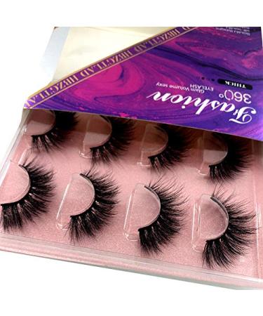 HBZGTLAD 3D Mink Lashes - Handmade, Cruelty-Free, Reusable False Eyelashes (TDR-04) - Buy Online on GoSupps.com