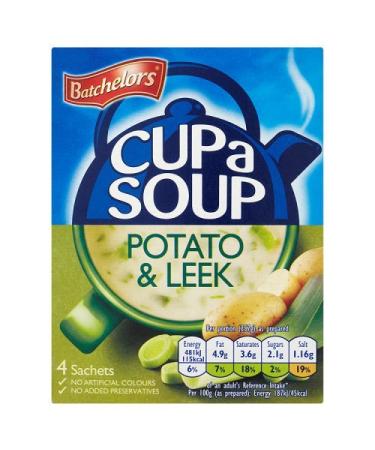 Batchelors Cup a Soup Creamy Potato & Leek 107g 3.77 Ounce (Pack of 1)