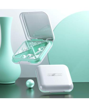 Orthodontic Retainer Case Kit - Slim Aligner Case with Chewie Tool and Cleaning Brush - Cute Milky White Dental Storage Box for Braces - Buy Online on GoSupps.com