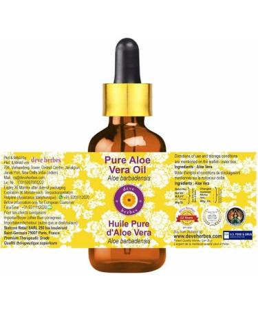 Deve Herbes Pure Aloe Vera Oil 100% Natural Therapeutic Grade 30ml | Shop Internationally - Buy Online on GoSupps.com