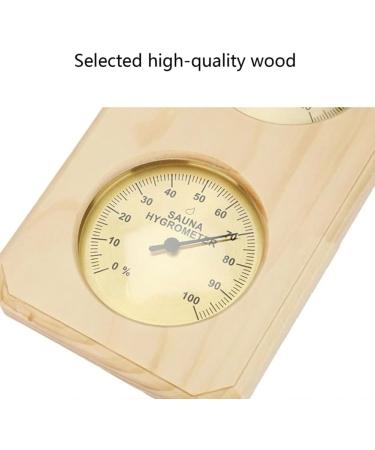 Shop Tlily 2-in-1 Sauna Thermometer & Hygrometer - Perfect for Hotels & Saunas | Easy-to-Use Wood Design - Buy Online on GoSupps.com