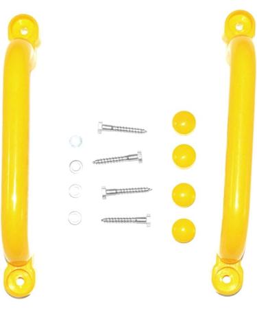 Ymeibe Playground Safety Handles Set - Set of 4 Swing Set Kids Safety Hand Grips - Yellow Grab Handle Bars for Outdoor Games - Buy Online on GoSupps.com