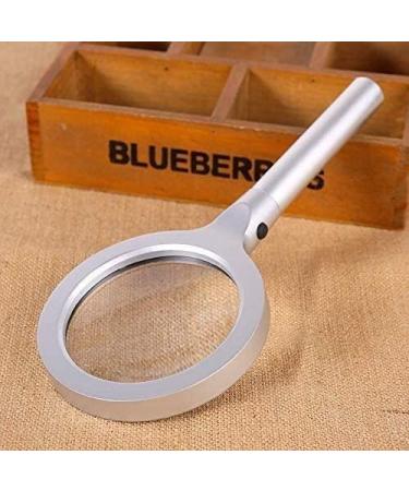 Handheld Mini Magnifying Glass 20X LED Lamp with A Handheld Circular Elderly People with Low Vision to Read Macular Degeneration Magnifier - Buy Online on GoSupps.com