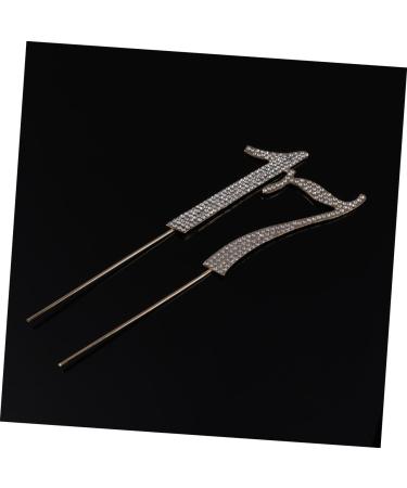 CAXUSD Birthday Cake Decor Party Supplies Birthday Party Decor Cake Decorations 10th Cake Toppers 17th Alloy Sliver Cake Pick Mens Dress Hats Rhinestones Number Cake Topper Wedding - Buy Online on GoSupps.com