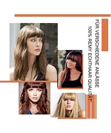 Clip in Fringe Human Hair #4 Medium Brown (25g) - Buy Online on GoSupps.com