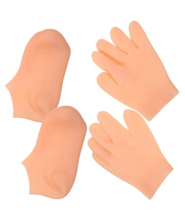 NUSITOU 1 Set Beauty Gloves Socks Overnight Moisturizing Gloves Women Moisturizing Gloves Moisturizing Gloves for Female Women Moisturizing Socks Moisturizing Gloves for Dry Hand